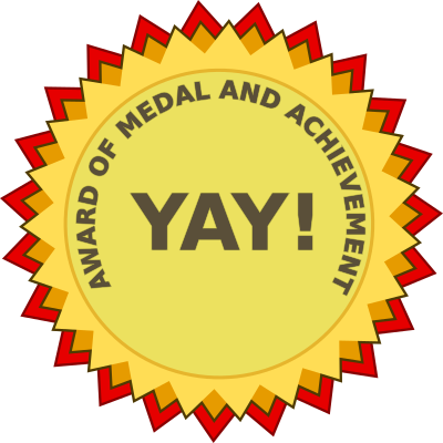 Award of Medal and Achievement (path text) clipart