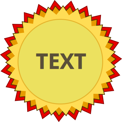 Award of Medal and Achievement (svg text) clipart