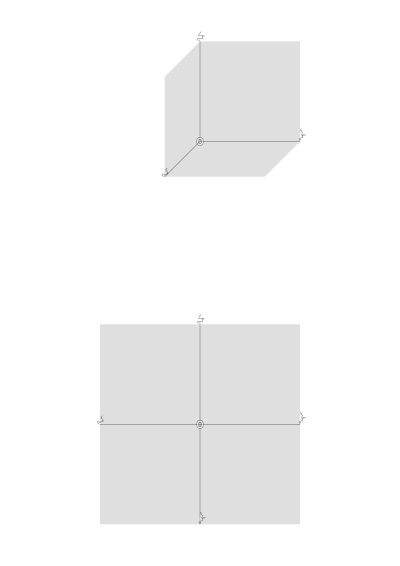 Axes of coordinates clipart
