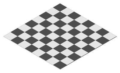 Axonometric chessboard clipart