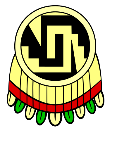 Aztec shield (Escudo, chimalli) 2 clipart
