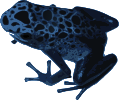 Azureus frog clipart