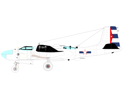 B-26 MARAUDER CUBA clipart