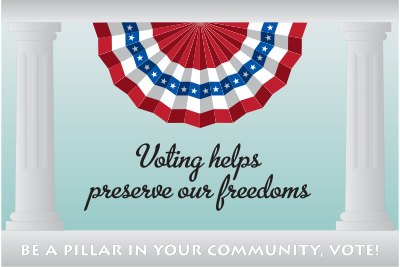 B a Pillar, Vote clipart