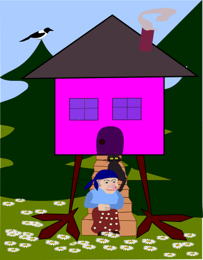Baba Yaga clipart