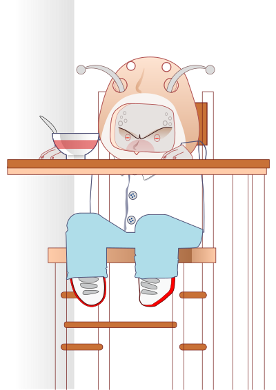 Baby alien clipart