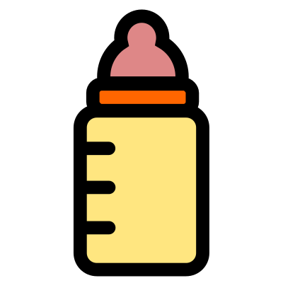 Baby bottle icon clipart