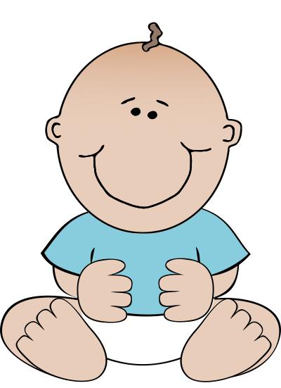 Baby boy sitting clipart