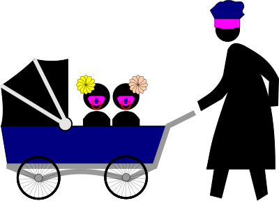 Baby Carriage (Pedestrian) clipart
