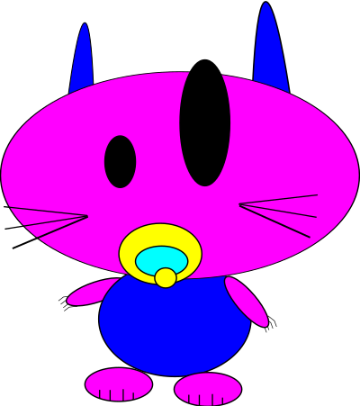 Baby cat bo clipart