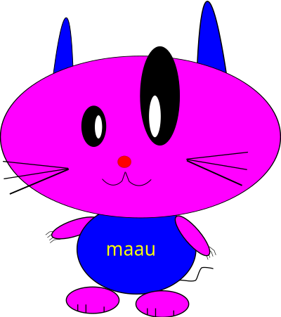 Baby cat bo too clipart