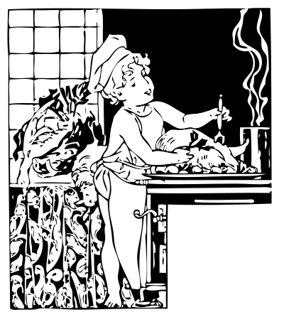Baby chef clipart