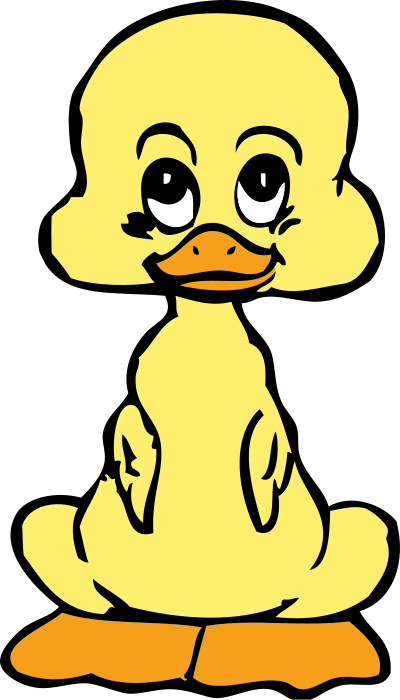 Baby duck clipart