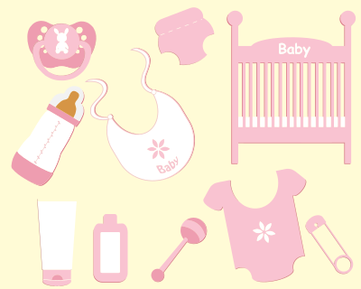 Baby Girl Accessories clipart