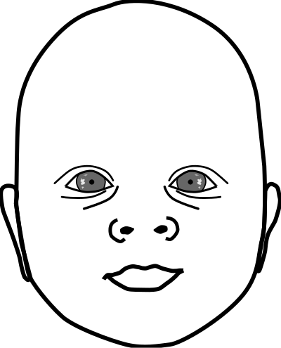 Baby Head clipart