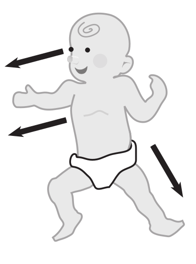 Baby in space clipart