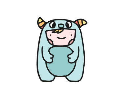 Baby monster clipart