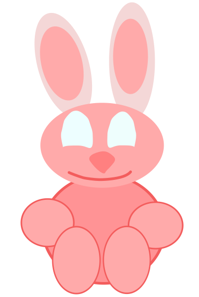 Baby rabbit clipart