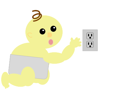 Baby Safety Hazard clipart