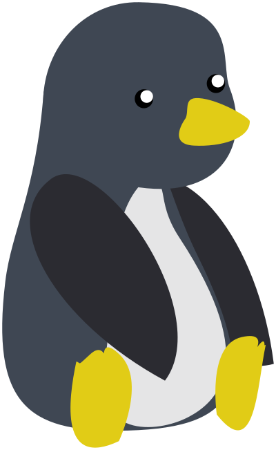 Baby tux clipart
