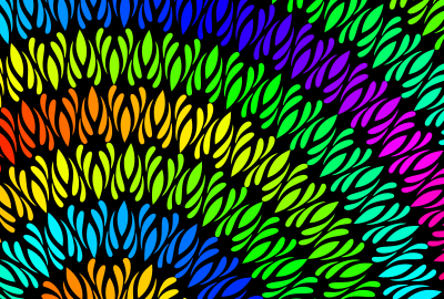 Background pattern 299 (colour, black background) clipart