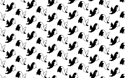 Background pattern 92 (black) clipart