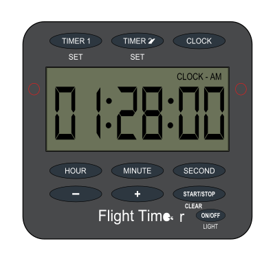 Backlight Flight Timer clipart