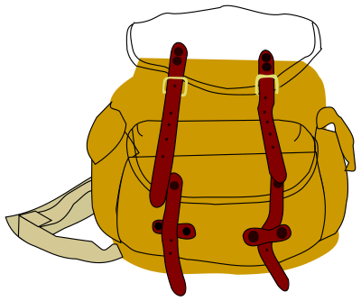 Backpack clipart