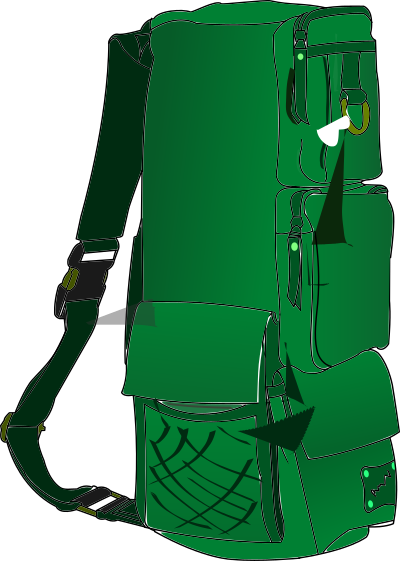 Backpack clipart