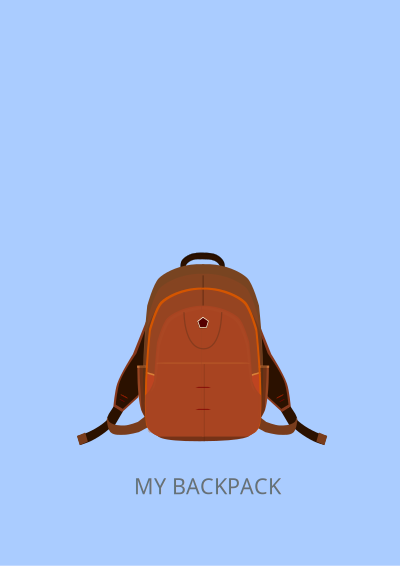 Backpack clipart