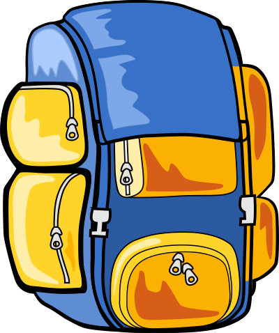 Backpack clipart