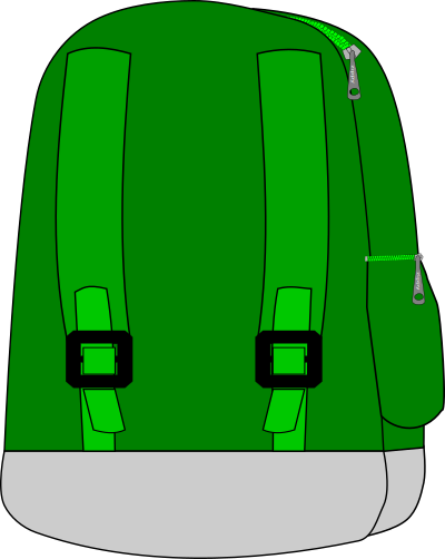 Backpack clipart