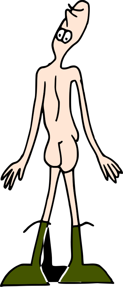 Backward Guy clipart
