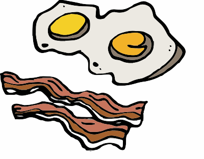 Bacon and Eggs clipart