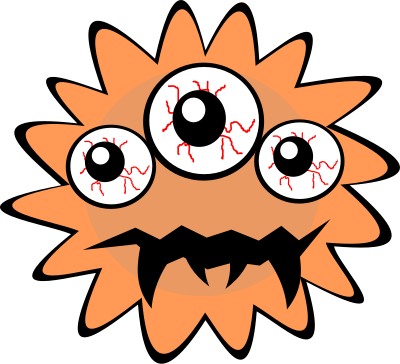 Bad bacteria clipart