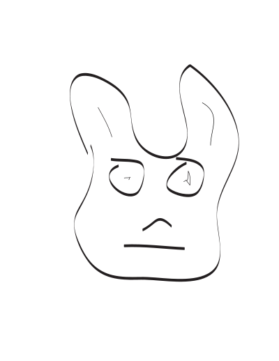 Bad Boy Bunny clipart