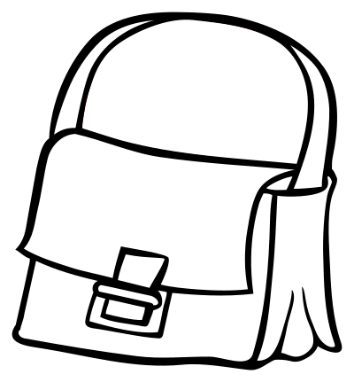 Bag - lineart clipart