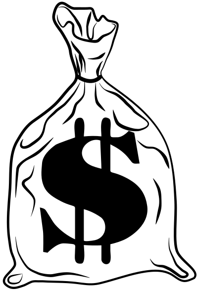 Bag-o-money clipart