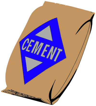 Bag of cement clipart