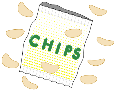 Bag of Chips clipart