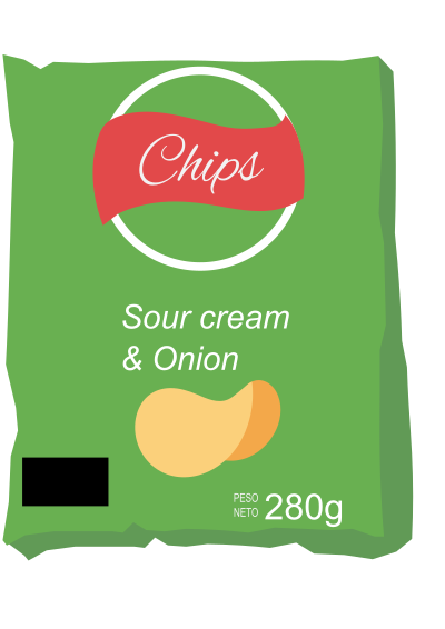 Bag of Crisps 2 clipart