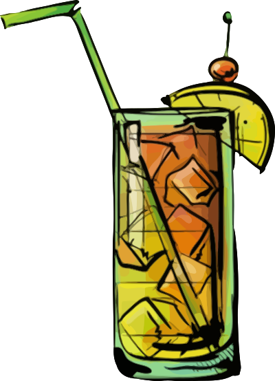 Bahama mama cocktail clipart