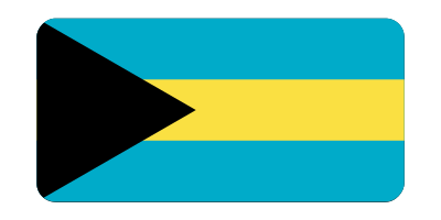 Bahamas flag (bevelled) clipart