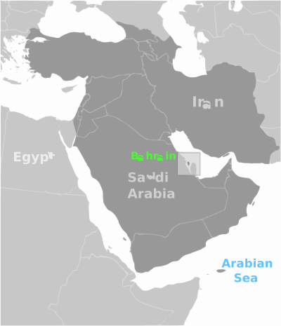 Bahrain location label clipart
