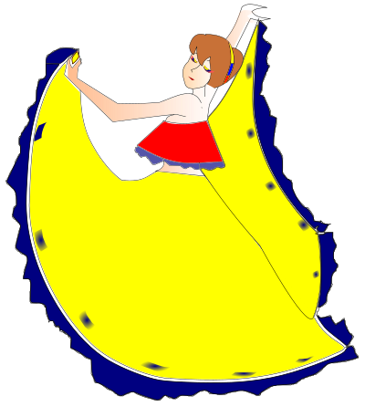 Bailariana de cumbia clipart