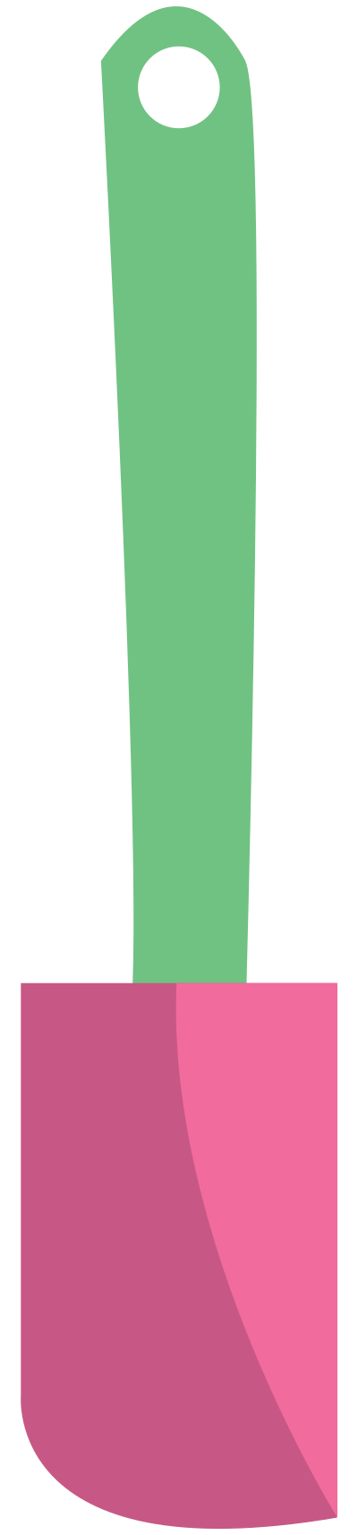 Baking spatula clipart