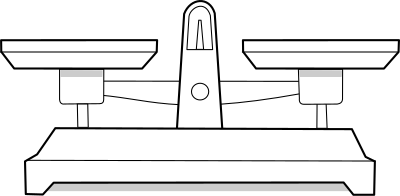 Balance / scale clipart