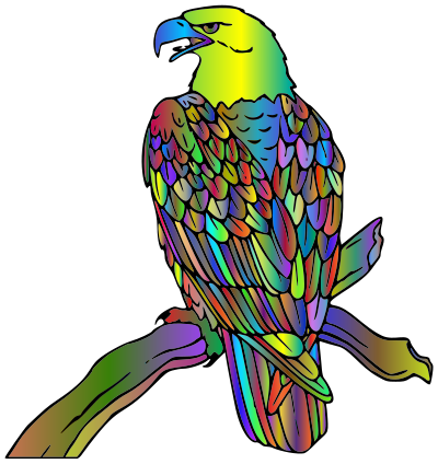 Bald Eagle Polyprismatic clipart