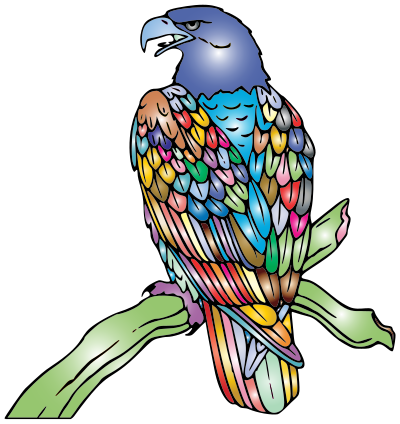 Bald Eagle Prismatic clipart