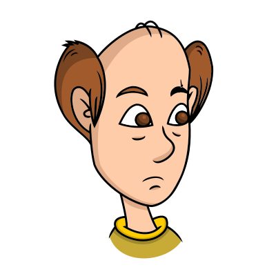 Bald man clipart